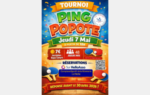 PING POPOTE-Ouvert à toutes et Tous Amis, Famille