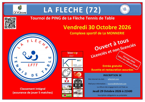 Tournoi loisirs Octobre 2026