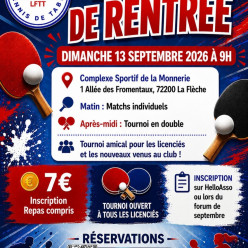 Tournoi de rentrée 2026